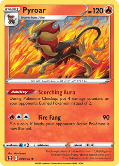 Pyroar 029/196 Lost Origin