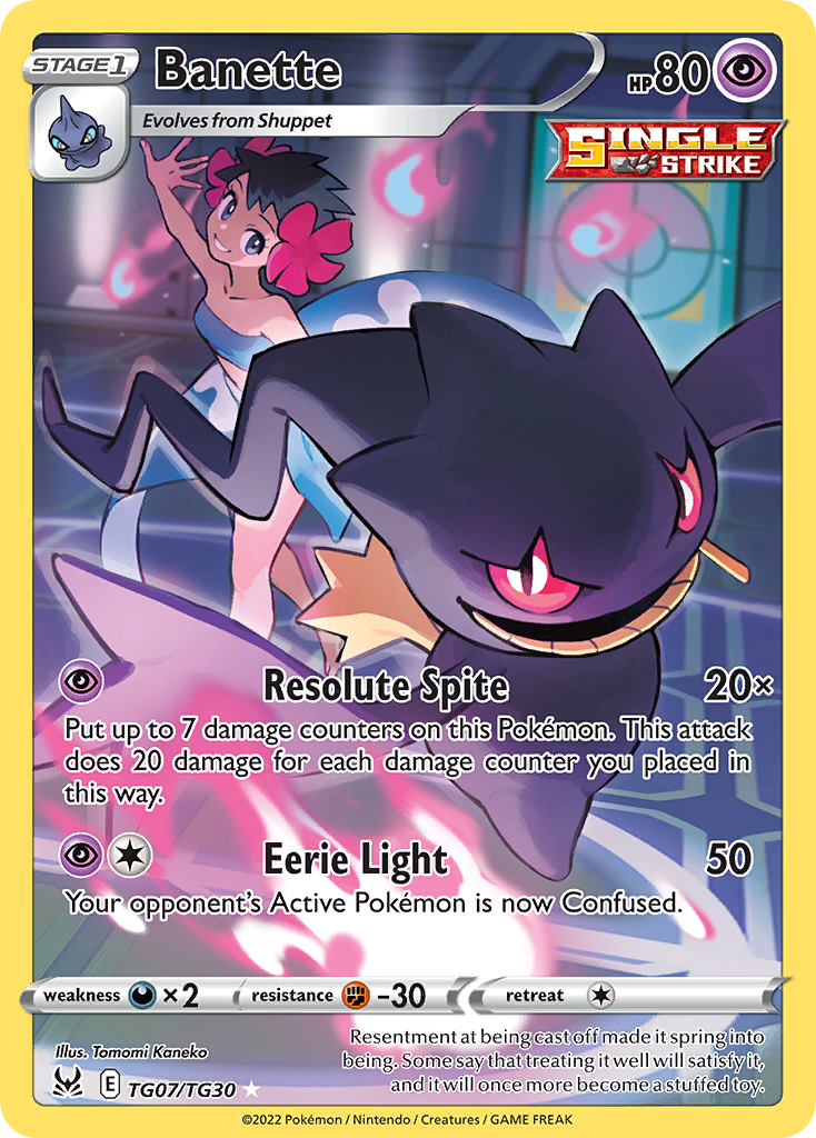 Banette TG07/TG30 Lost Origin Trainer Gallery