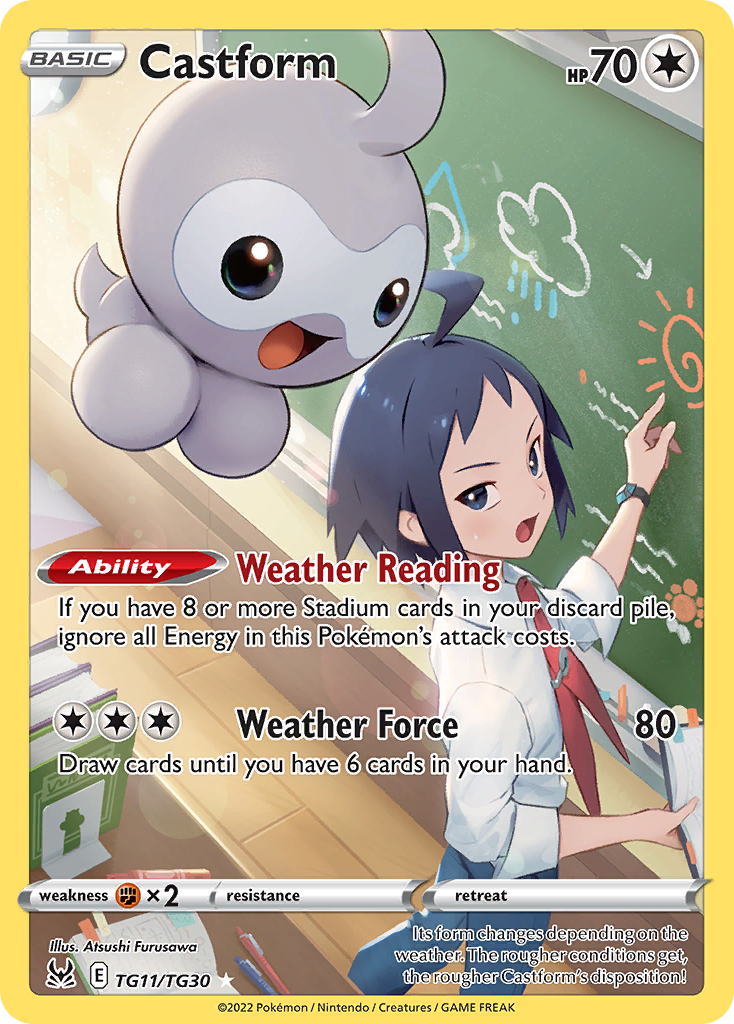 Castform TG11/TG30 Lost Origin Trainer Gallery