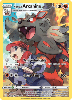 Hisuian Arcanine TG08/TG30 Lost Origin Trainer Gallery