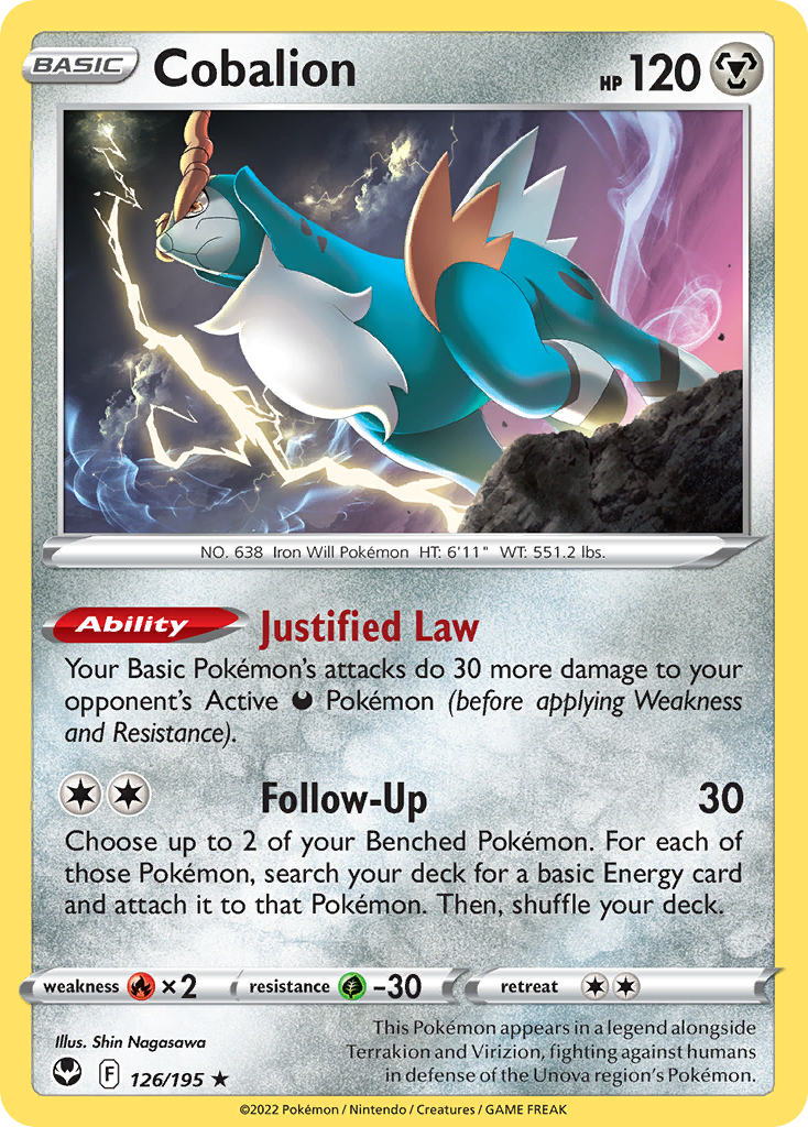 Cobalion 126/195 Silver Tempest