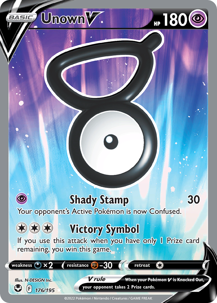Unown V 176/195 Silver Tempest