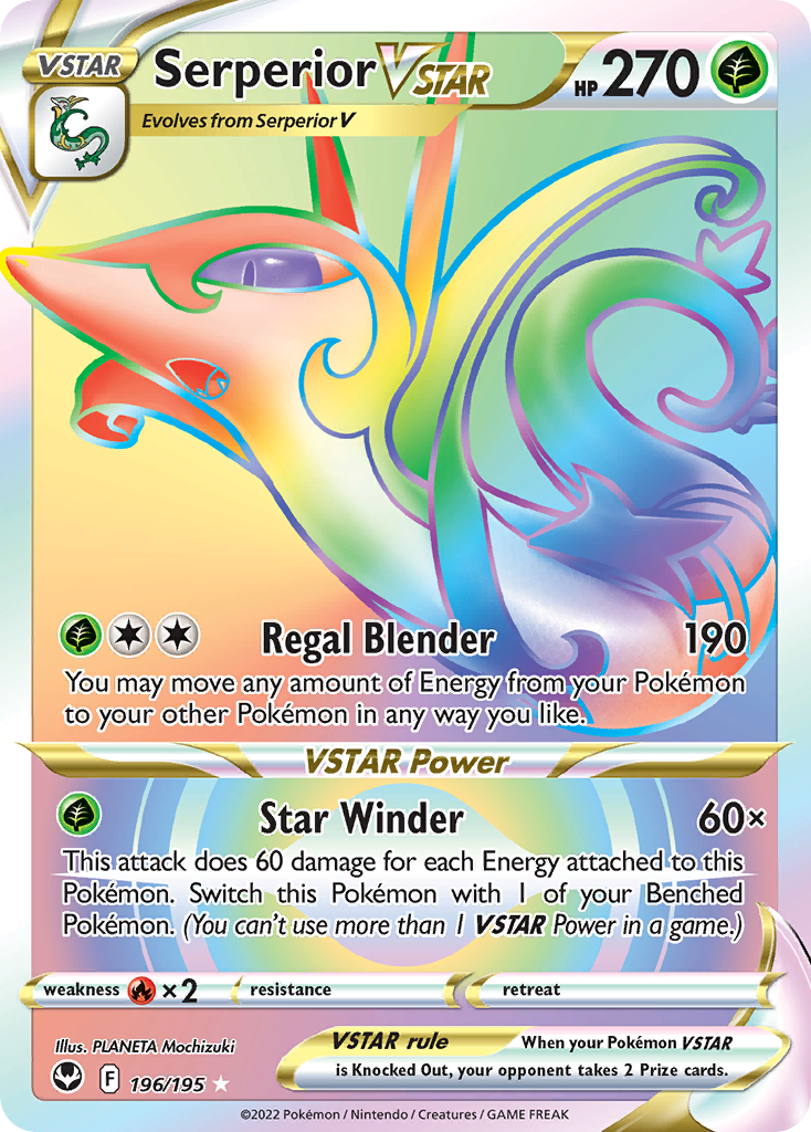 Serperior VSTAR 196/195 Silver Tempest