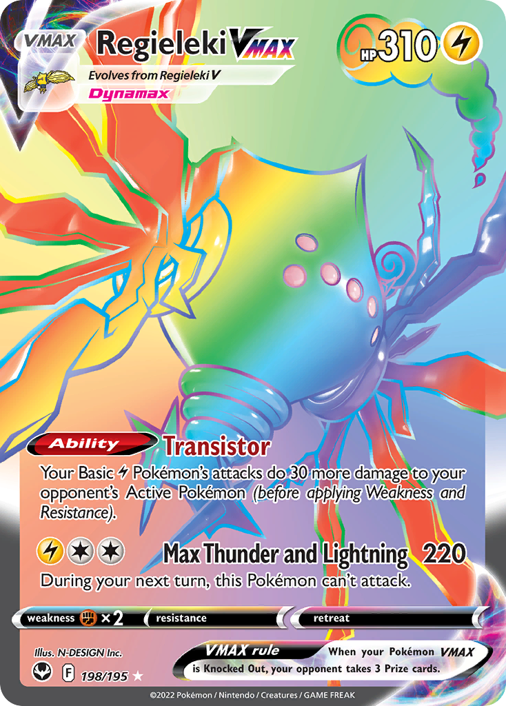 Regieleki VMAX 198/195 Silver Tempest