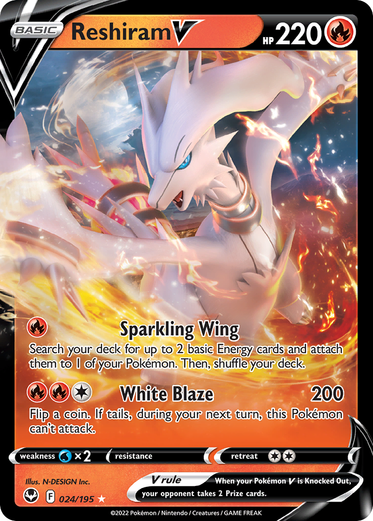 Reshiram V 024/195 Silver Tempest