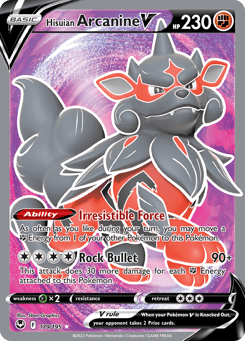 Hisuian Arcanine V 179/195 Silver Tempest