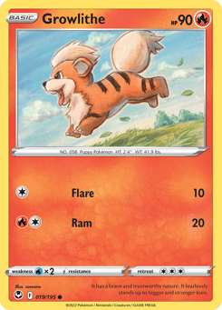 Growlithe 019/195 Silver Tempest