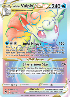 Alolan Vulpix VSTAR 197/195 Silver Tempest