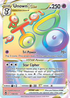 Unown VSTAR 199/195 Silver Tempest