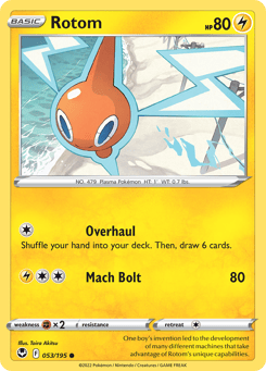 Rotom 053/195 Silver Tempest