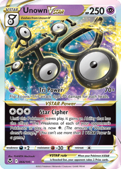 Unown VSTAR 066/195 Silver Tempest