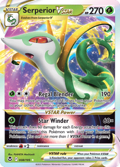 Serperior VSTAR 008/195 Silver Tempest