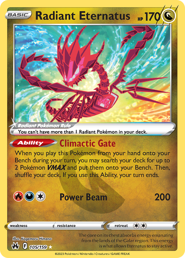 Radiant Eternatus 105/159 Crown Zenith