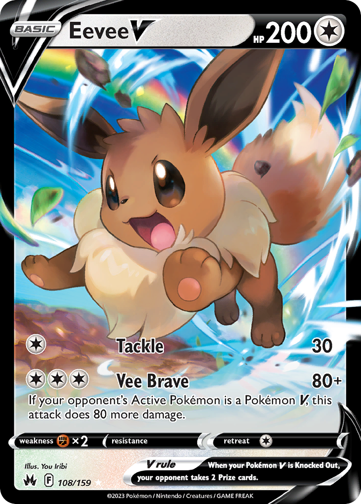 Eevee V 108/159 Crown Zenith