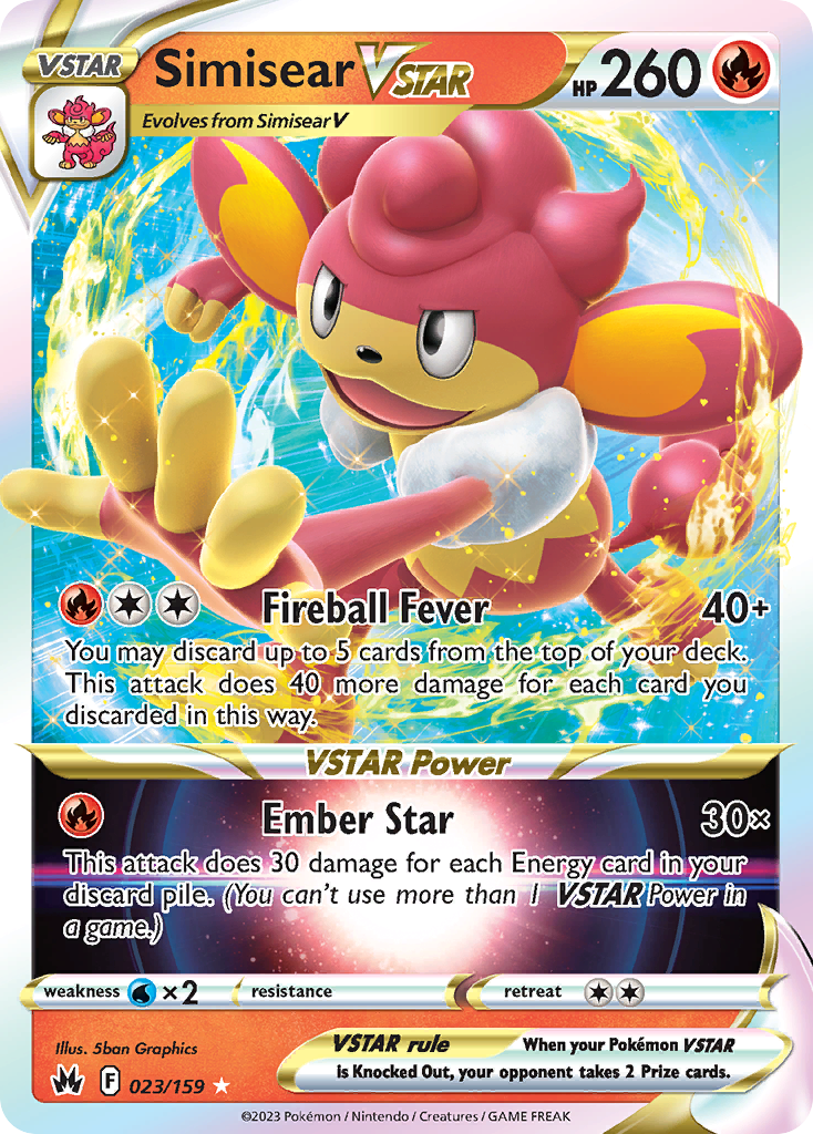 Simisear VSTAR 023/159 Crown Zenith