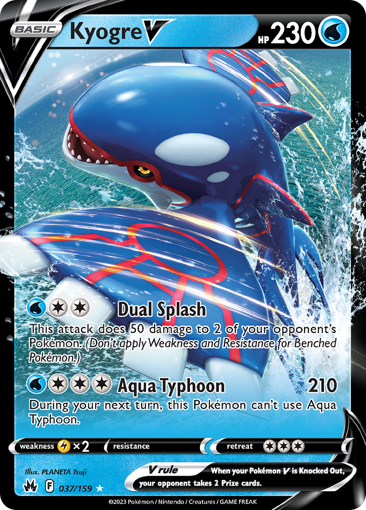 Kyogre V 037/159 Crown Zenith