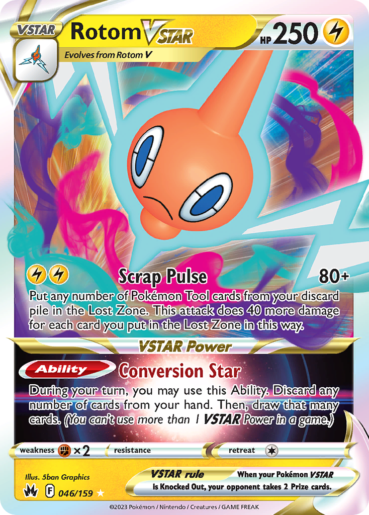 Rotom VSTAR 046/159 Crown Zenith