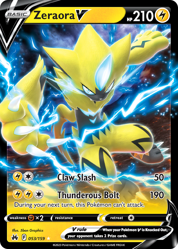 Zeraora V 053/159 Crown Zenith