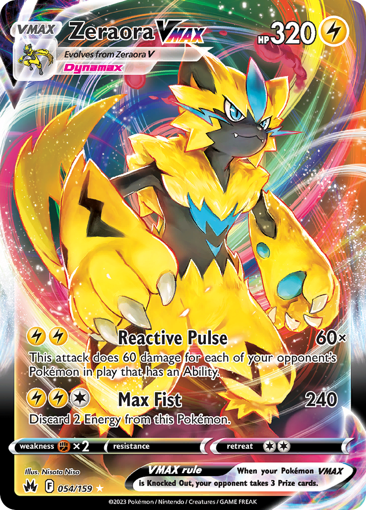 Zeraora VMAX 054/159 Crown Zenith