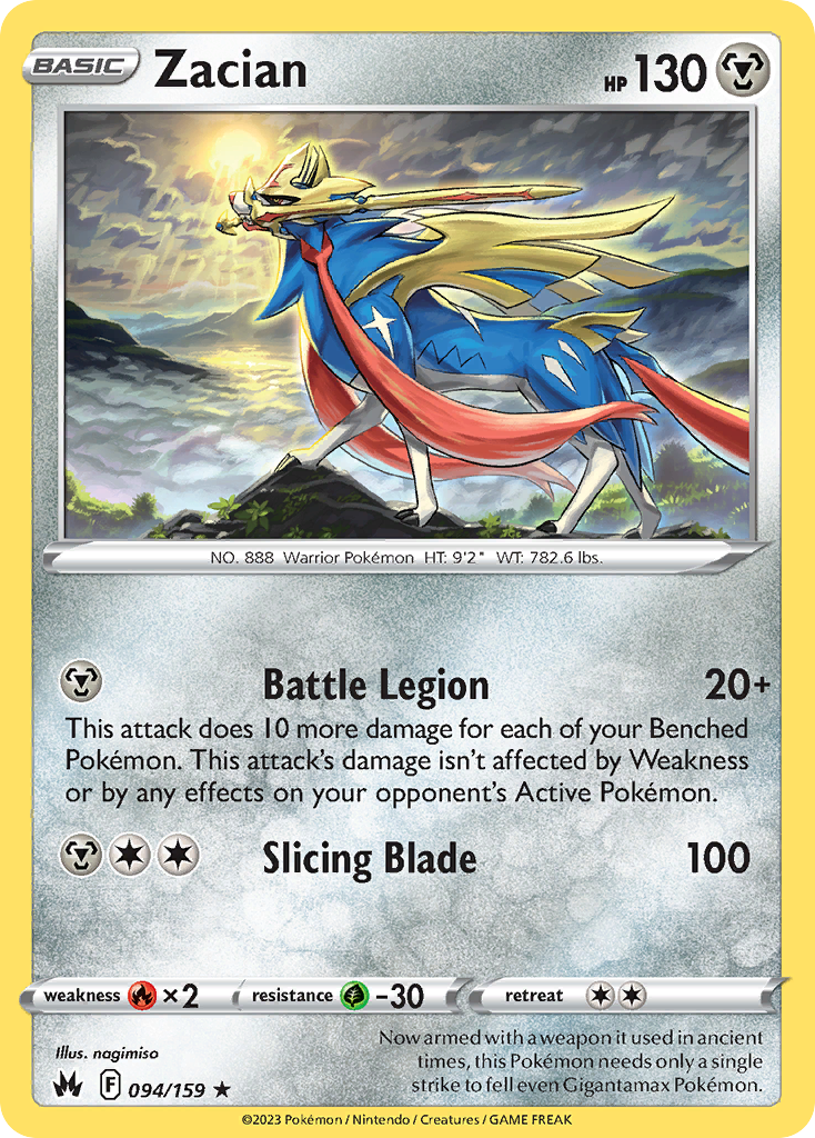 Zacian 094/159 Crown Zenith