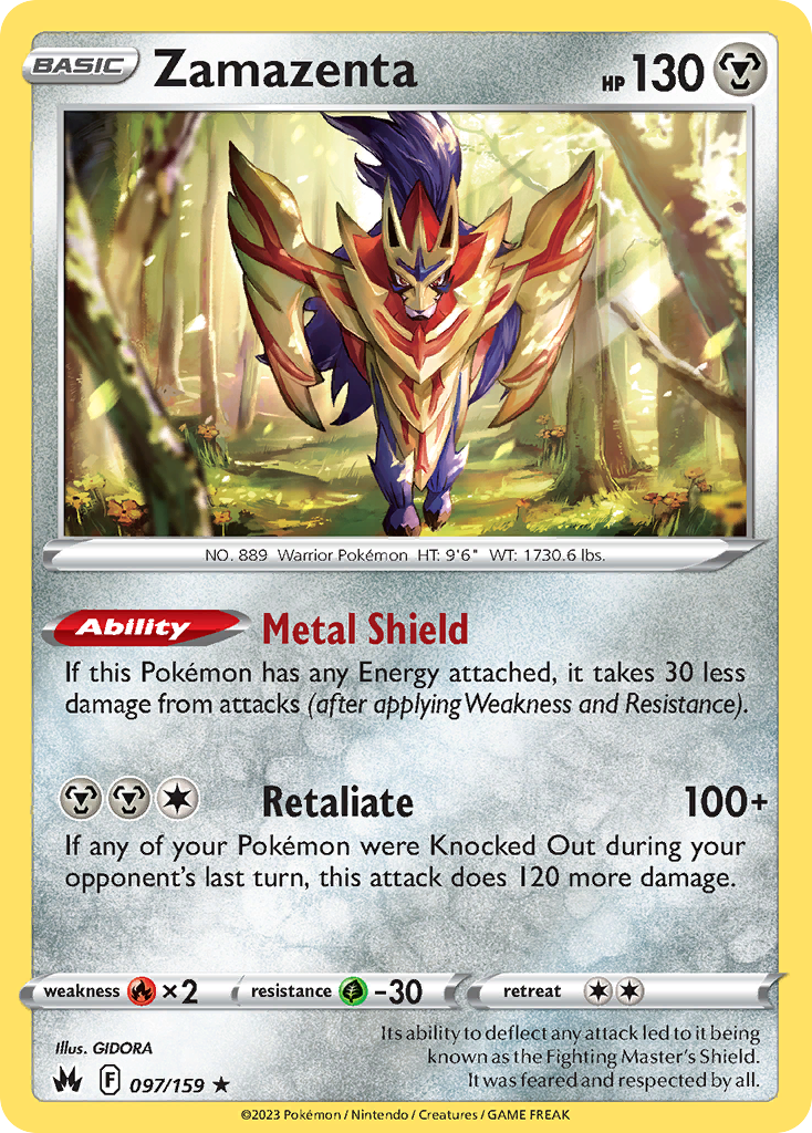 Zamazenta 097/159 Crown Zenith