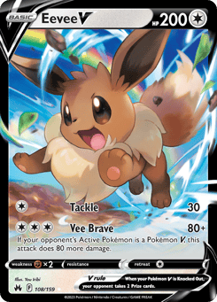 Eevee V 108/159 Crown Zenith