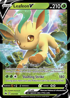 Leafeon V 013/159 Crown Zenith