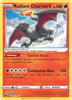 Radiant Charizard 020/159 Crown Zenith