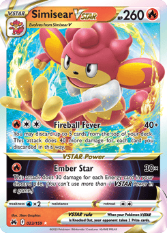 Simisear VSTAR 023/159 Crown Zenith