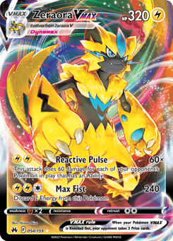Zeraora VMAX 054/159 Crown Zenith