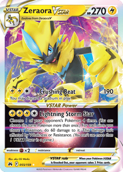 Zeraora VSTAR 055/159 Crown Zenith