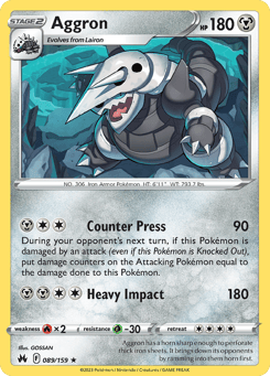 Aggron 089/159 Crown Zenith