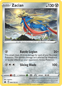 Zacian 094/159 Crown Zenith