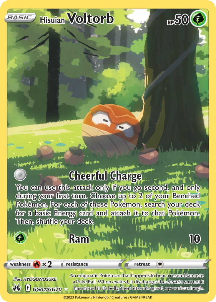 Hisuian Voltorb GG01/GG70 Crown Zenith Galarian Gallery