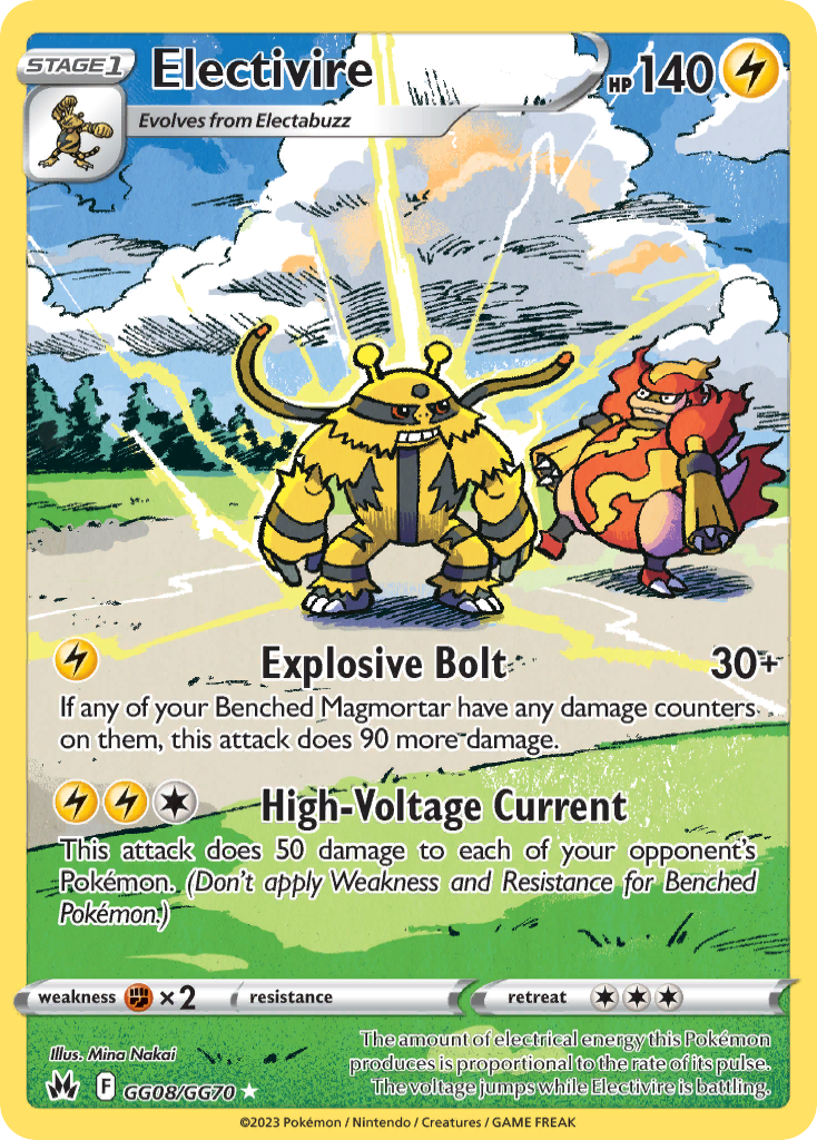 Electivire GG08/GG70 Crown Zenith Galarian Gallery