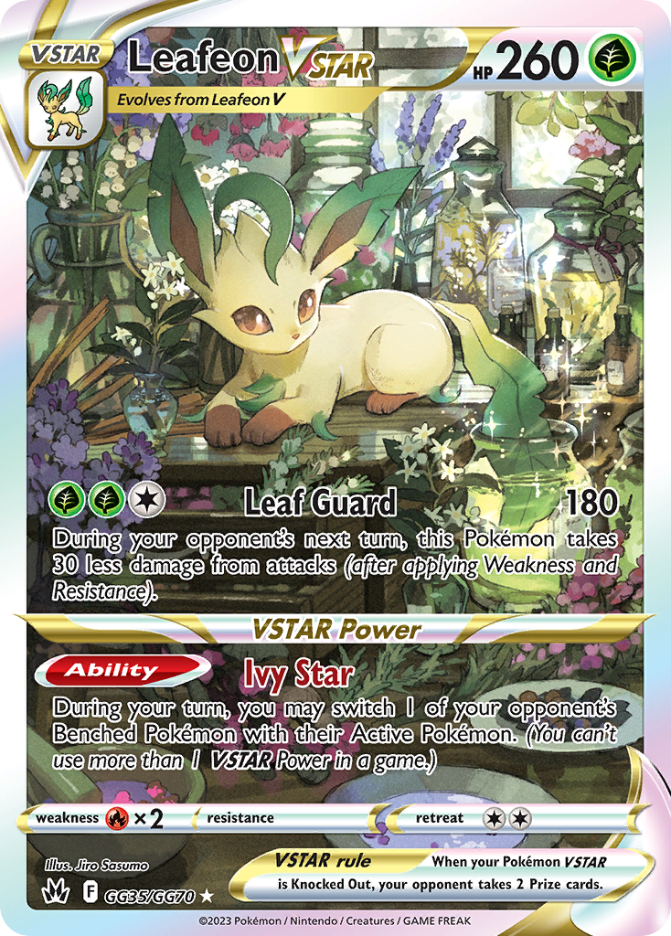 Leafeon VSTAR GG35/GG70 Crown Zenith Galarian Gallery