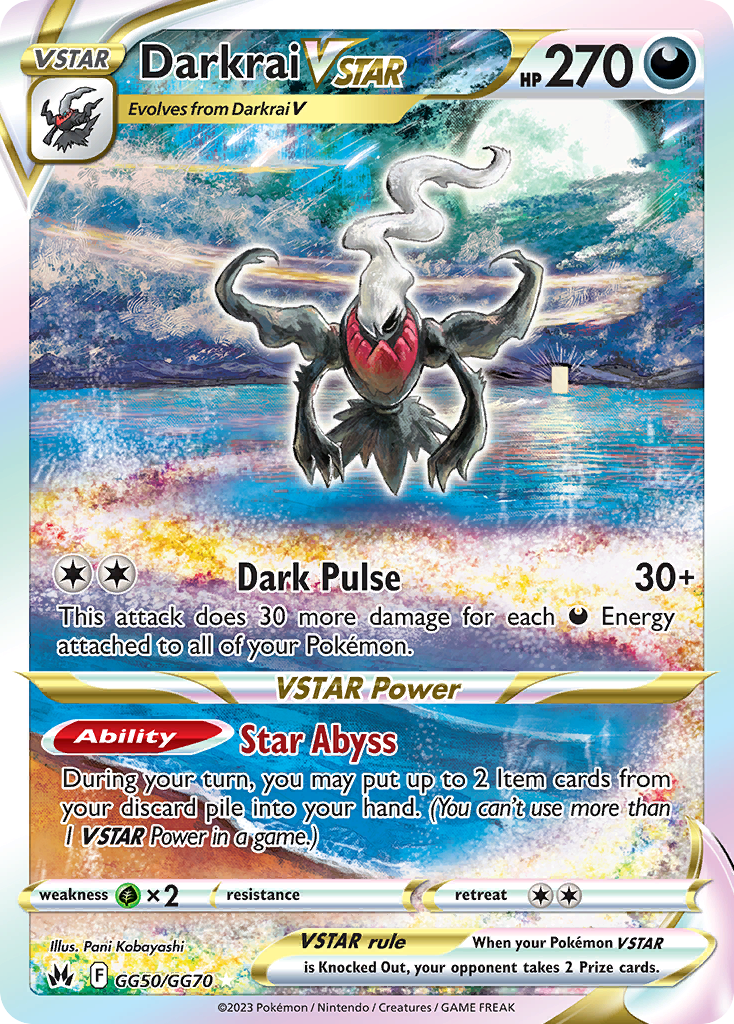 Darkrai VSTAR GG50/GG70 Crown Zenith Galarian Gallery