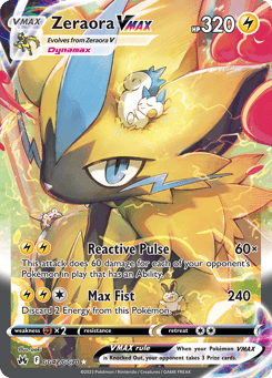 Zeraora VMAX GG42/GG70 Crown Zenith Galarian Gallery