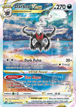 Darkrai VSTAR GG50/GG70 Crown Zenith Galarian Gallery