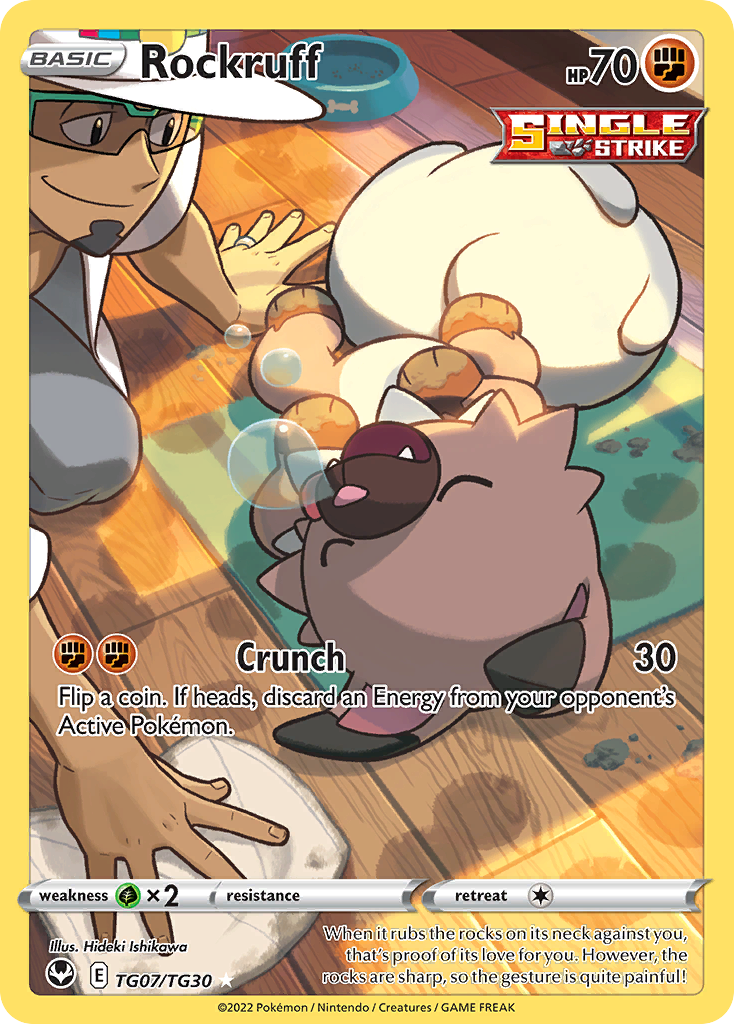 Rockruff TG07/TG30 Silver Tempest Trainer Gallery