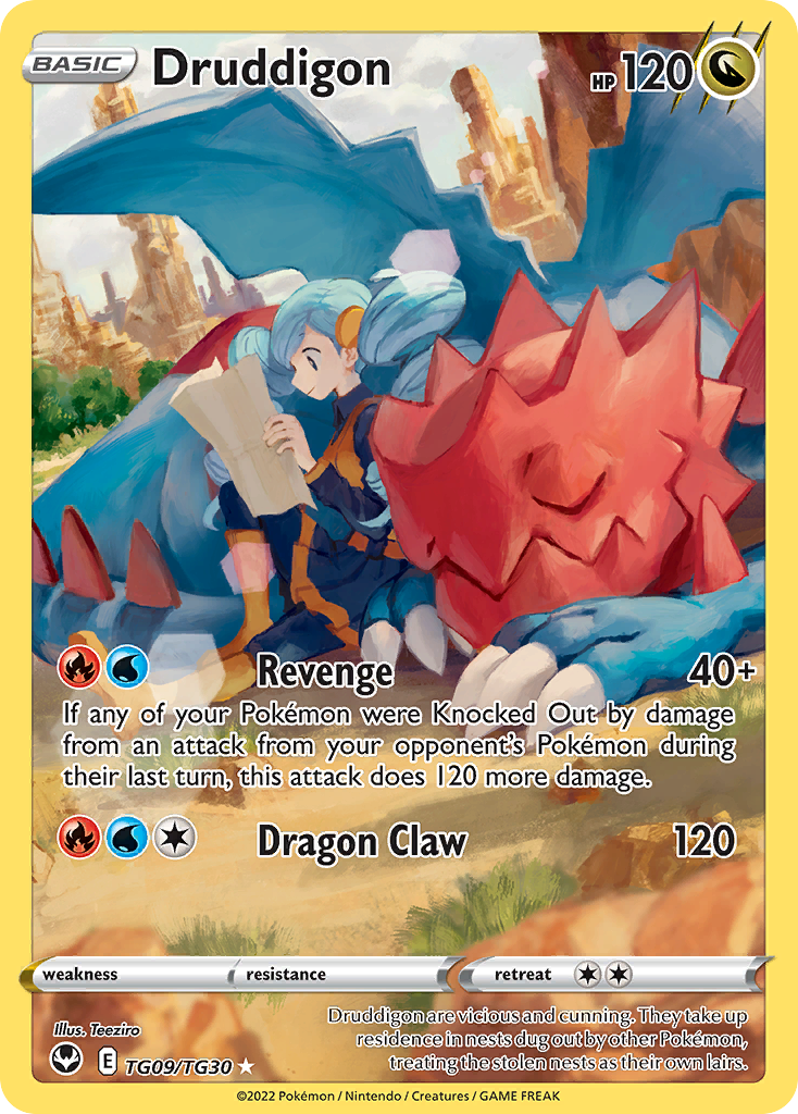 Druddigon TG09/TG30 Silver Tempest Trainer Gallery