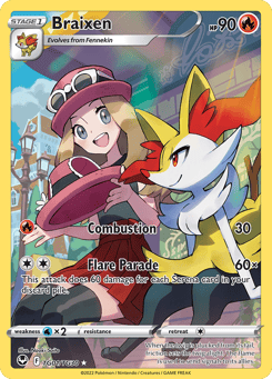 Braixen TG01/TG30 Silver Tempest Trainer Gallery
