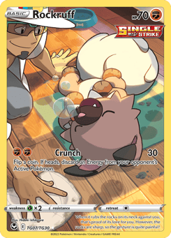 Rockruff TG07/TG30 Silver Tempest Trainer Gallery