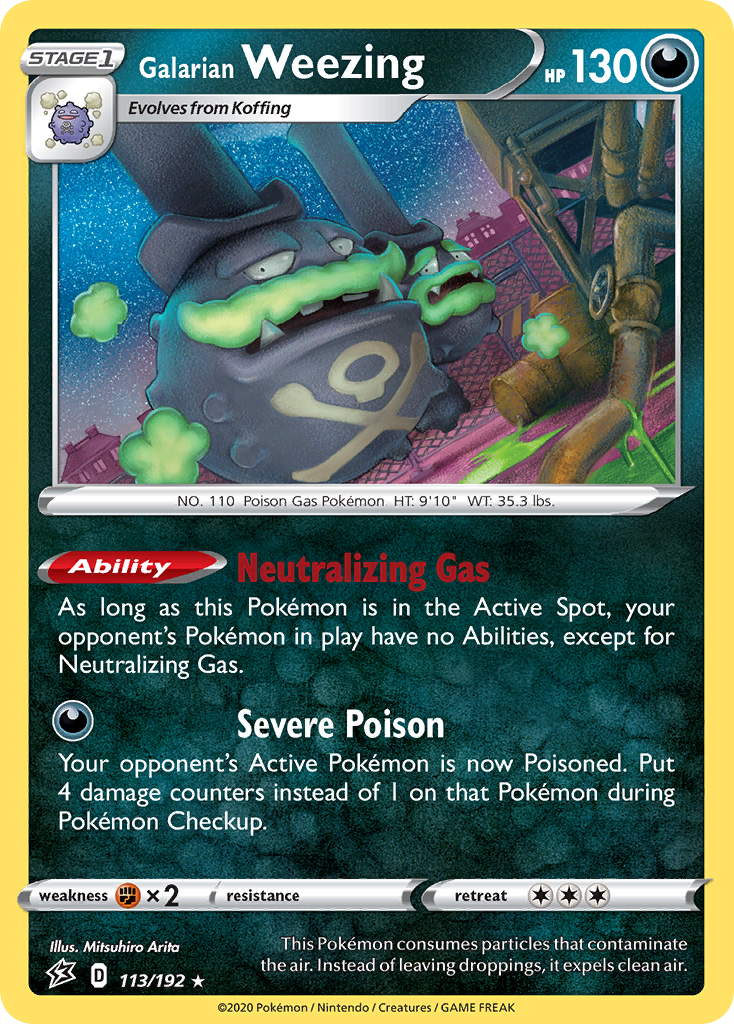 Galarian Weezing 113/192 Rebel Clash