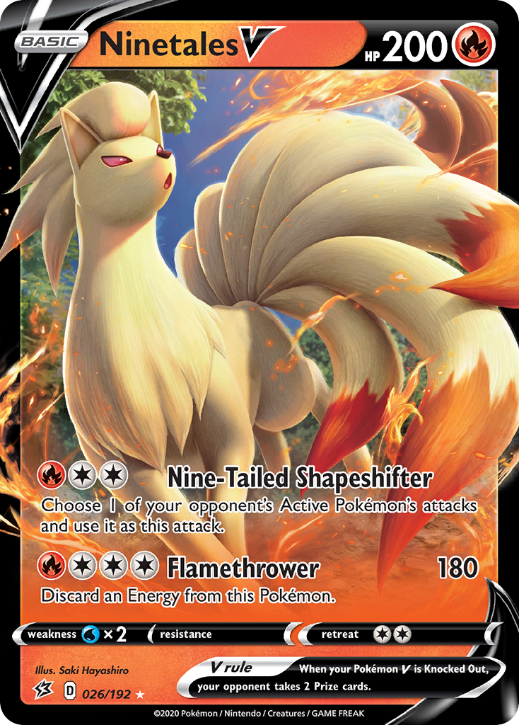 Ninetales V 026/192 Rebel Clash