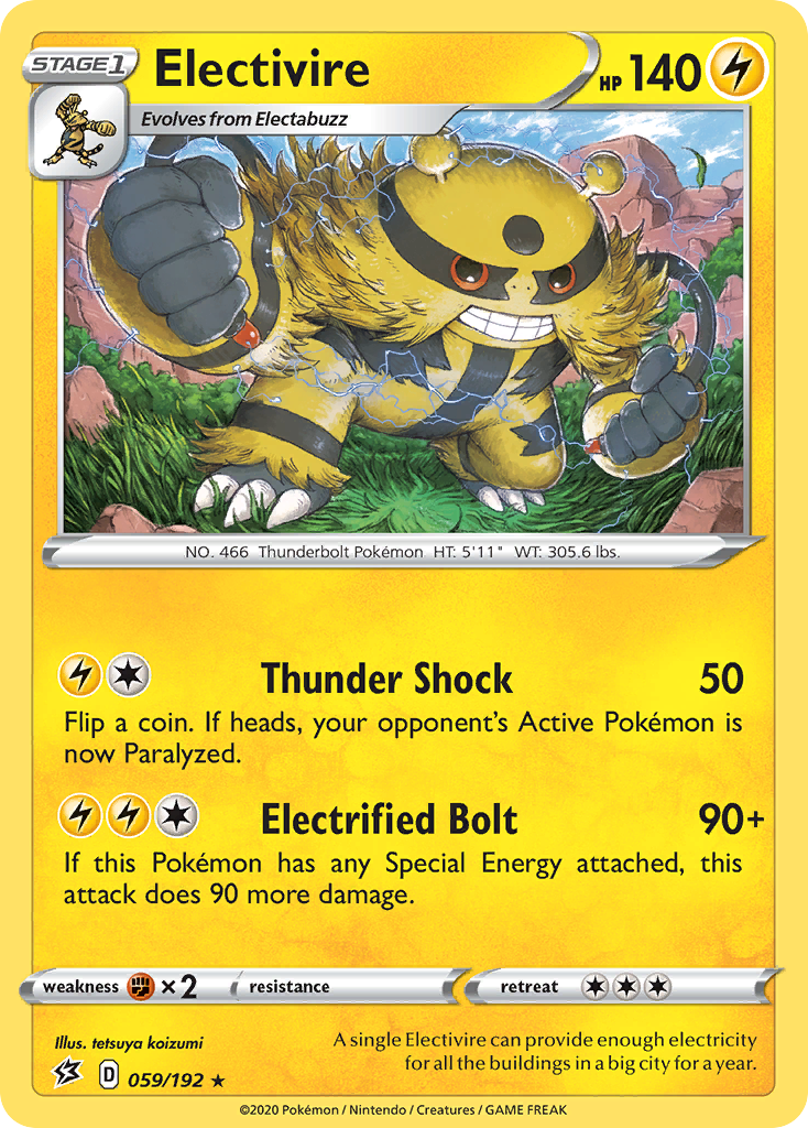 Electivire 059/192 Rebel Clash
