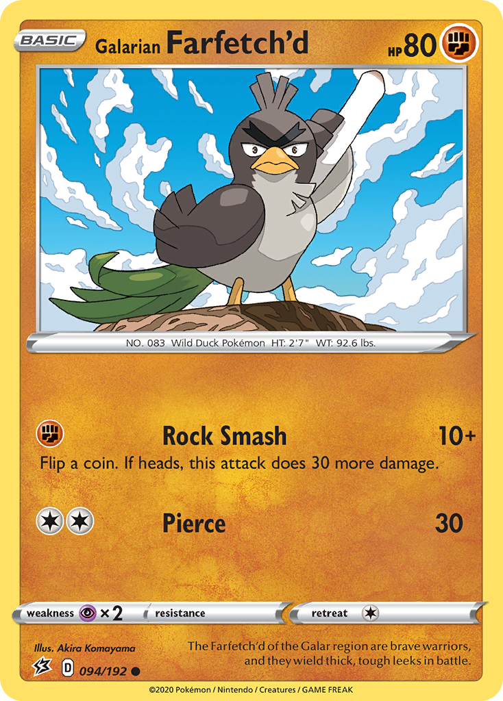 Galarian Farfetch'd 094/192 Rebel Clash