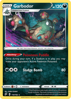Garbodor 118/192 Rebel Clash