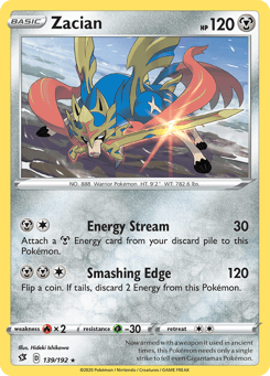 Zacian 139/192 Rebel Clash