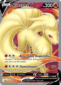 Ninetales V 177/192 Rebel Clash